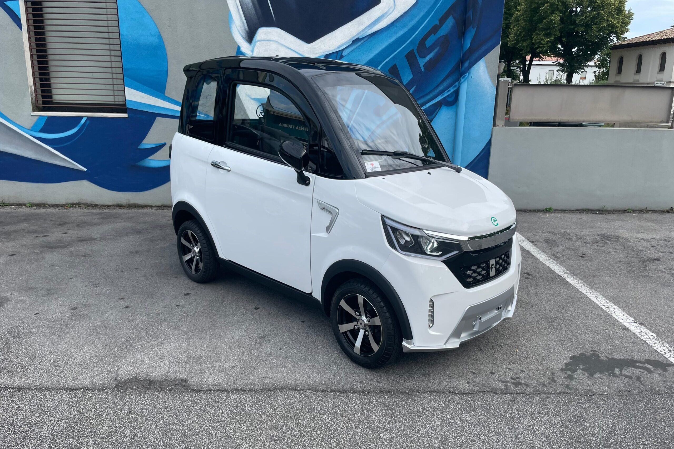 auto elettrica senza patente bianca